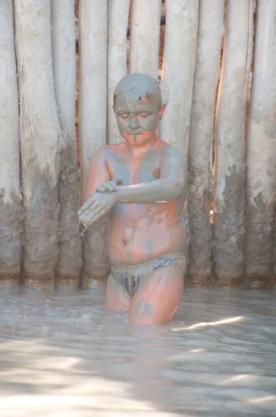 Dead Sea Mud bath Treatment — Stock Photo, Image