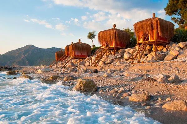 Vacation paradise, bungalow on the coast — Stock Photo, Image