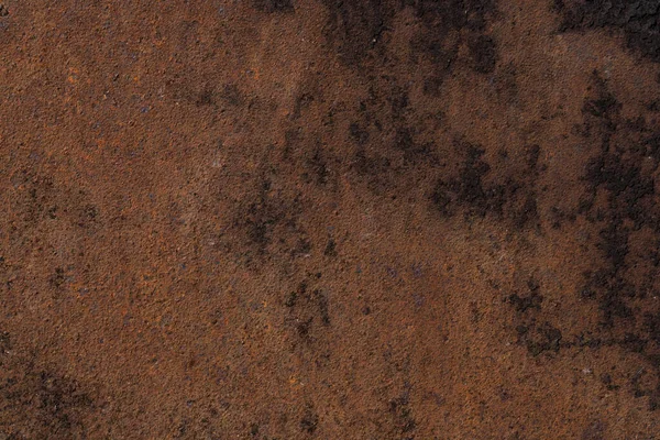 Rusty Brown Stained Background Old Grungy Iron Surface High Quality — Photo