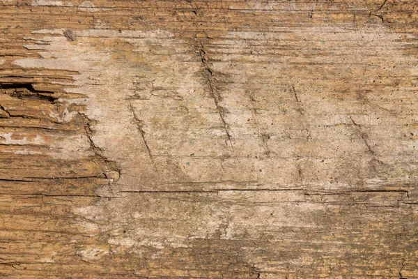 Kahverengi Ahşap Arka Plan Çatlaklara Çiplere Düz Olmayan Yüzeye Sahip — Stok fotoğraf