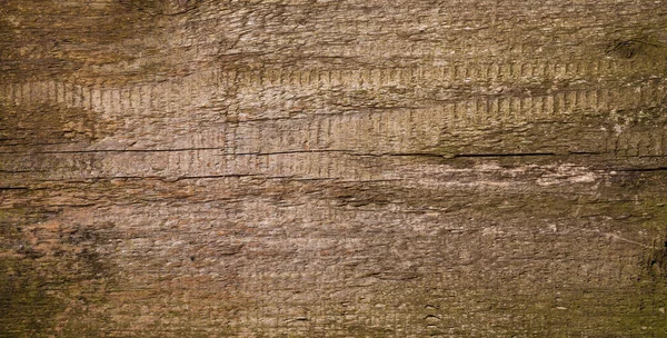 棕色木材背景 木板的特写与粗糙 裂缝和老化的迹象 高质量的照片 — 图库照片