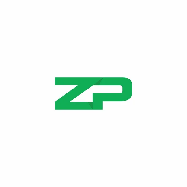 Logo Simple Clean Design Green Color — Stock Vector