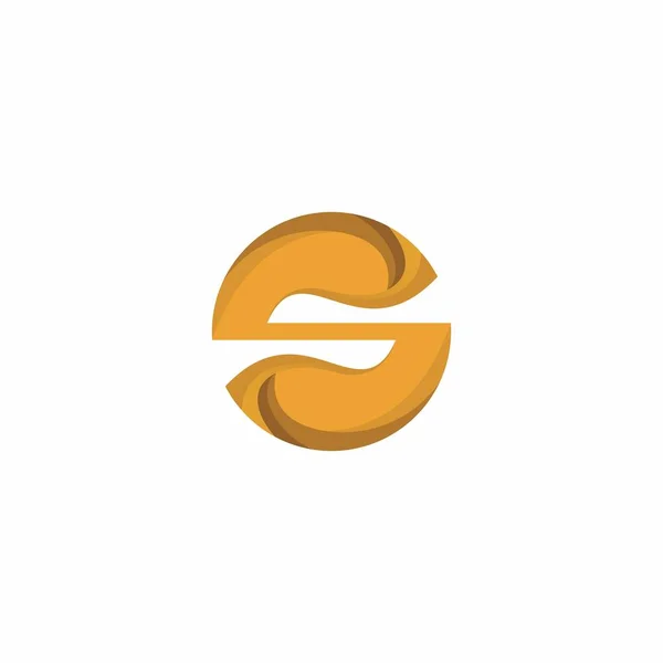 Letter Logo Pictogram Ontwerp Template Elementen Met Gouden Kleur — Stockvector
