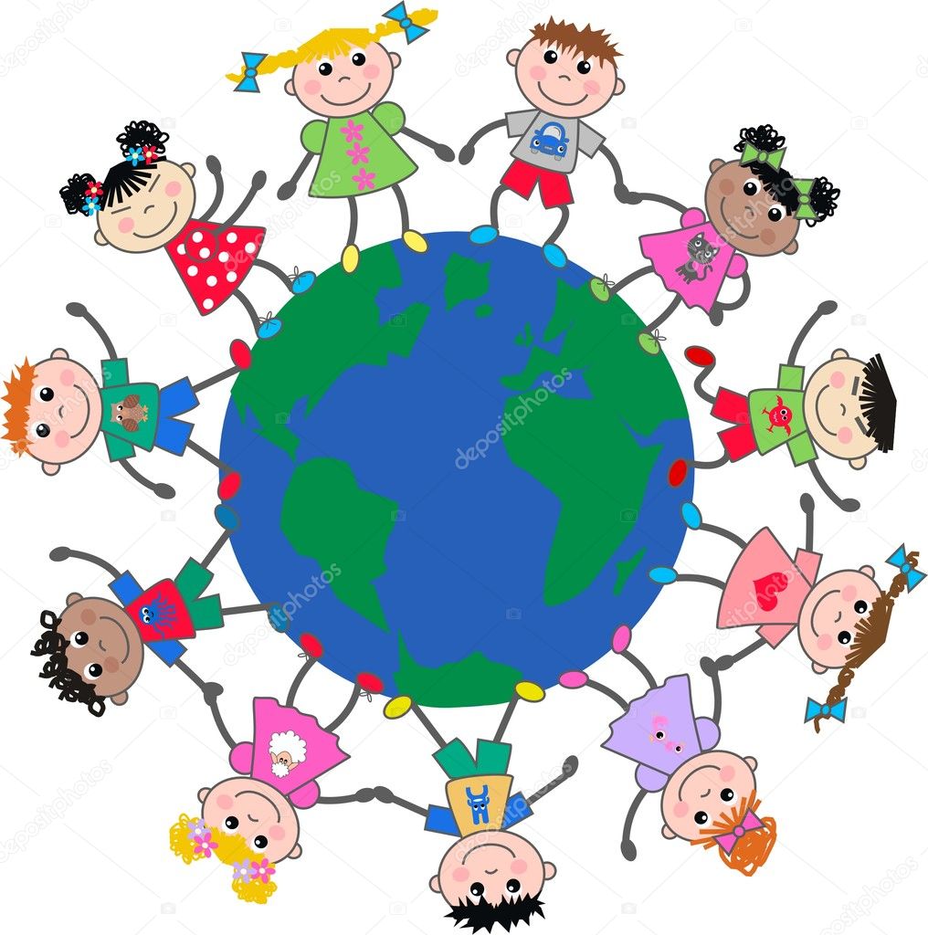 Mixed ethnic children around the world