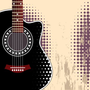 gitar ile arka plan