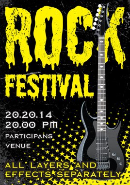 Rock Festivali tasarım şablonu