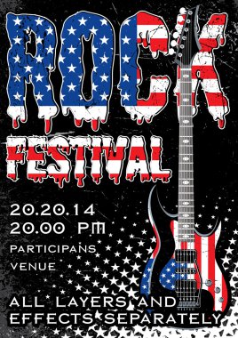 Rock Festivali tasarım şablonu