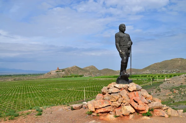 Kevork Chavush monument in Armenia — Stock Photo, Image