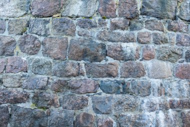 gri güçlü kale duvarı