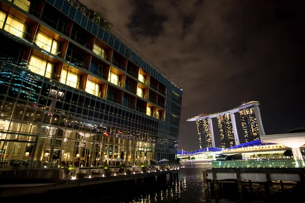 Nacht in Singapore — Stockfoto