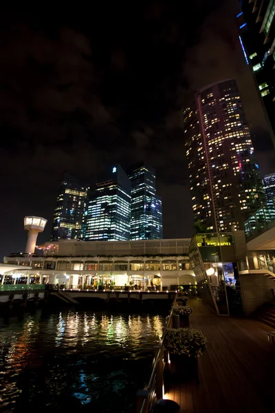 Ciudad nocturna Singapur —  Fotos de Stock