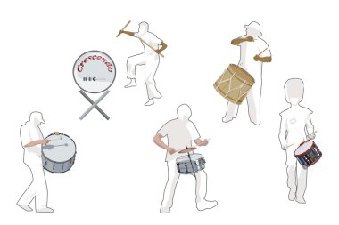 Percussionists clipart