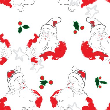 neşeli Noel Baba desen