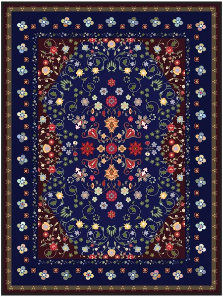 Floral Carpet — Stock Vector