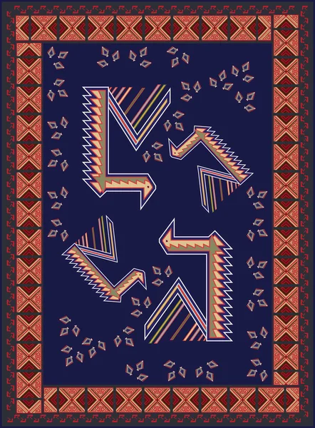 Diseño de alfombras — Vector de stock