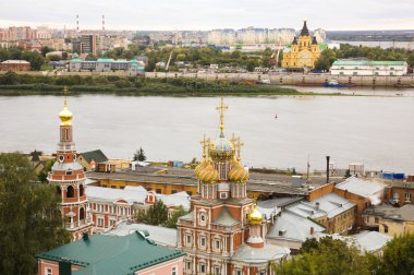 Stroganov kilise ve katedral nevsky nizhny novgorod Rusya