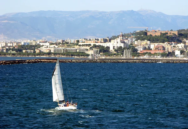 Cagliari is the capital of island Sardinia Italy — Stock Photo, Image