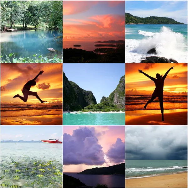 Collage Of Beautiful Thailand — Stock Photo, Image