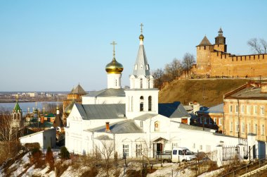 Kilise İlyas Peygamber ve kremlin nizhny novgorod Rusya