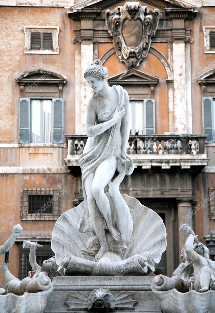 Estatua nacimiento de Venus Roma Italia fotografía de stock