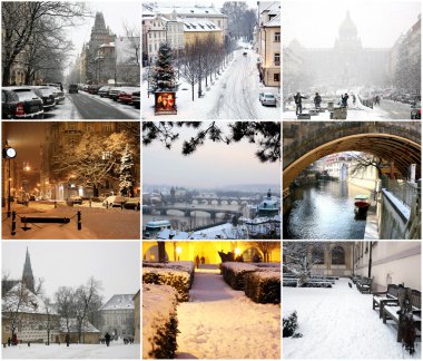 güzel kış Prag
