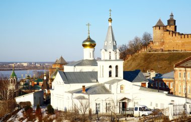 Kilise İlyas Peygamber ve kremlin nizhny novgorod Rusya