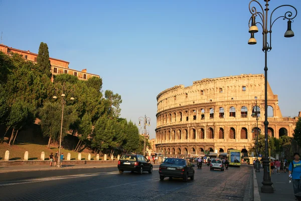Evening Colosseum Rome Italy — Stock Photo, Image