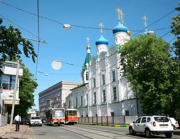 Historic Dobrolyubova street Nizhny Novgorod — Stock Photo, Image