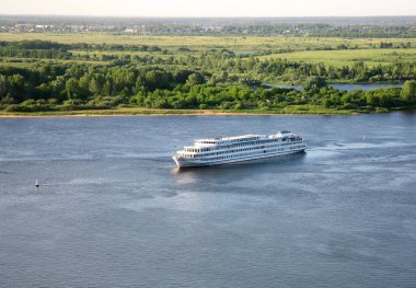 gece yolculuk volga Nehri üzerinde