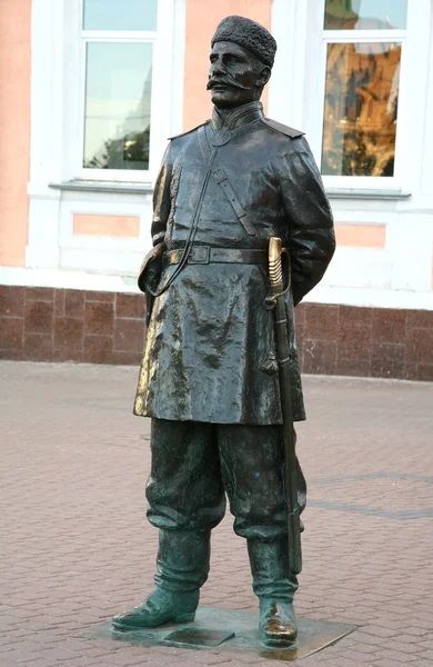 Sculpture Policeman of the 19th century — Stock Photo, Image