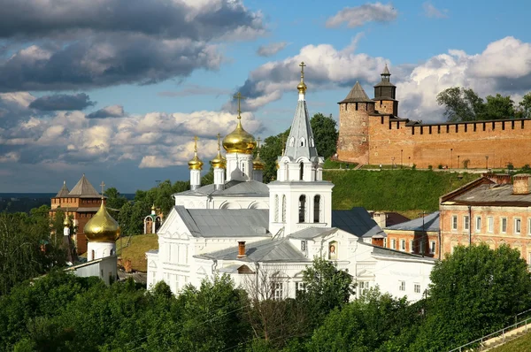 Církev a Kreml Nižnij novgorod — Stock fotografie