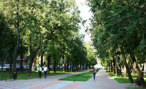 Het beroemde stadspark in Nizjni novgorod — Stockfoto
