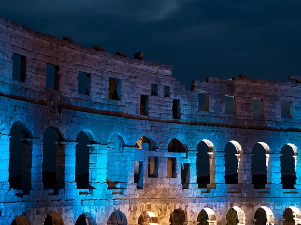 Amphitheater under lights — Stock Photo, Image