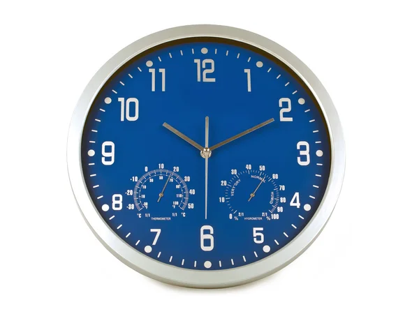 Blue wall clock — Stock Photo, Image
