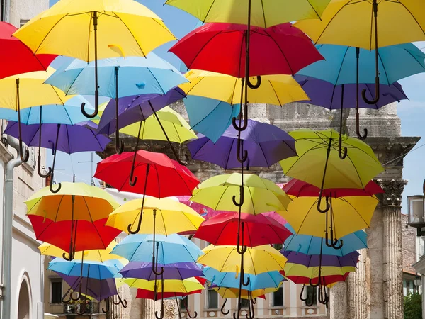 Multicolored umbrellas — Stock Photo, Image