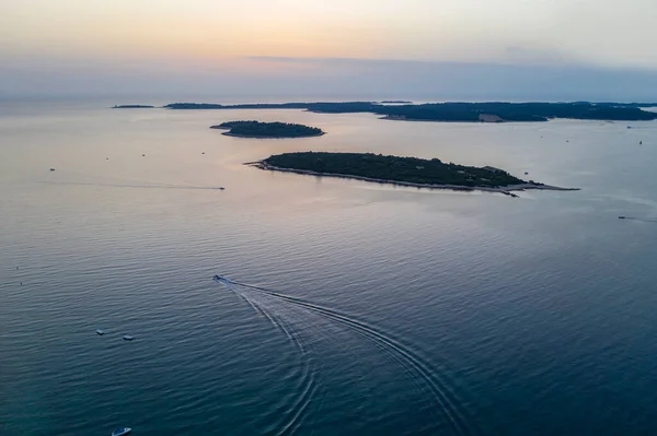 Una Vista Aérea Las Islas Brijuni Las Islas Primer Plano — Foto de Stock