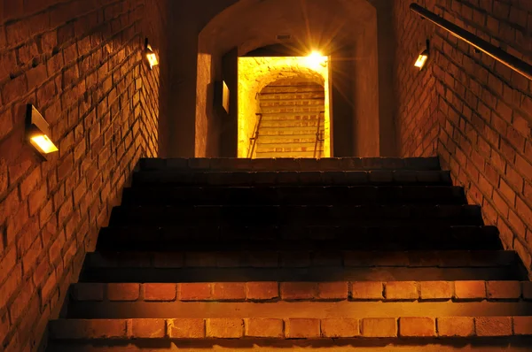老石隧道。根据卢布林，波兰地下路线. — 图库照片