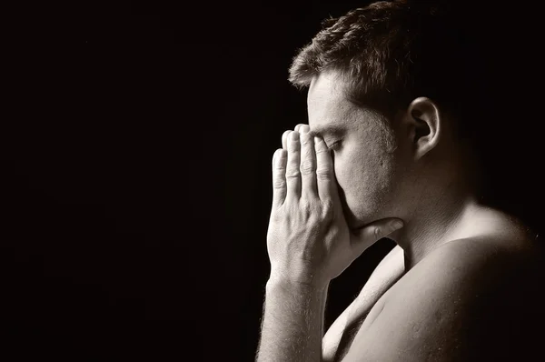 Praying man. — Stock Photo, Image