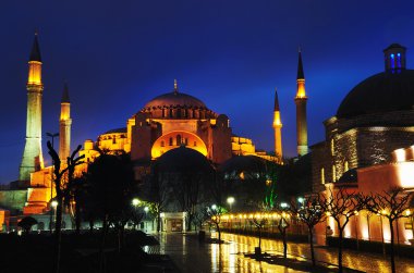 gece görüş Ayasofya istanbul'da Ayasofya.
