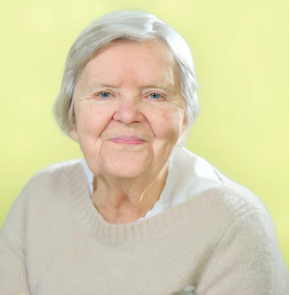 Senior leende kvinna. — Stockfoto