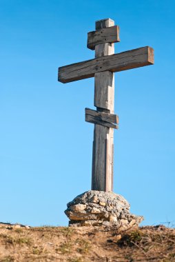 stavropol yakındaki tahta haç