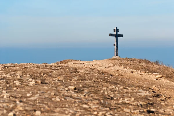 stavropol yakındaki tahta haç
