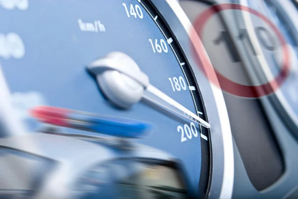 The concept of speeding — Stock Photo, Image