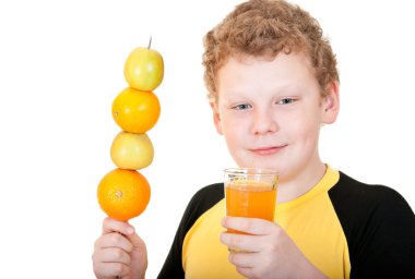 bir bardak portakal suyu içme çocuk