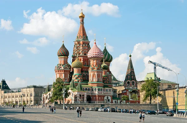 Moskow. St Katedral Basil — Stok Foto