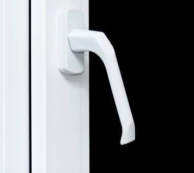 plastik cam paket siyah bir arka plan üzerinde işlemek