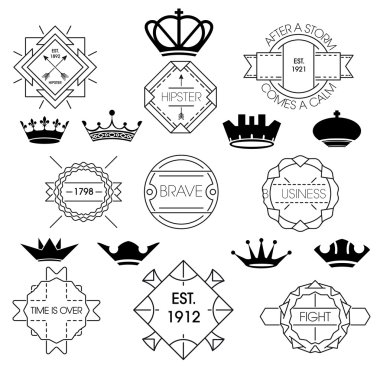 En az vintage etiketleri ve Kraliyet kron
