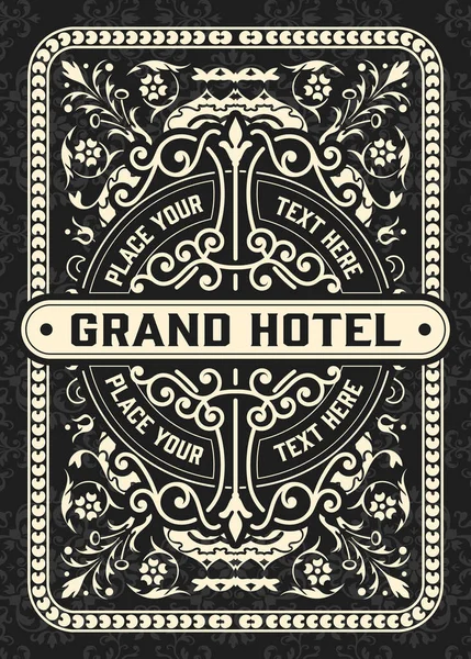 Western Card Vintage Style — 스톡 벡터