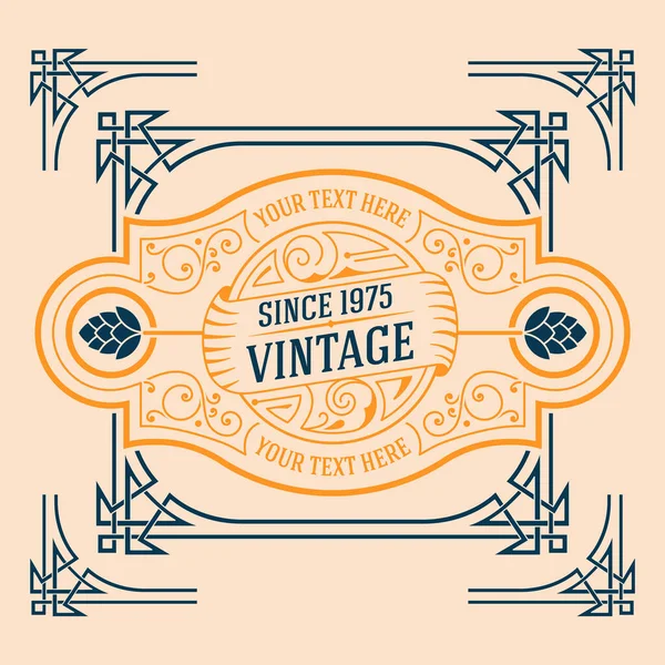 Western Card Vintage Style — Stock Vector