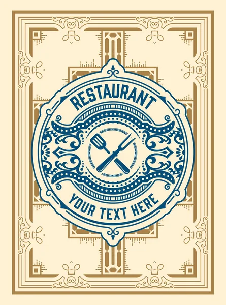 Tarjeta Occidental Con Estilo Vintage — Vector de stock